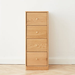 English Elm Solid Oak Cabinet with Brass Hardware Modular Nightstand or Living Room Storage W128373063