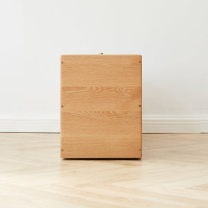 English Elm Solid Oak Cabinet with Brass Hardware Modular Nightstand or Living Room Storage W128373063