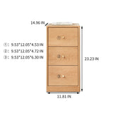 English Elm Solid Oak Bedside Table Storage Cabinet For Living Room - Free-Standing Corner Cabinets Storage Table