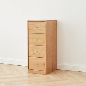 English Elm Solid Oak Cabinet with Brass Hardware Modular Nightstand or Living Room Storage W128373063