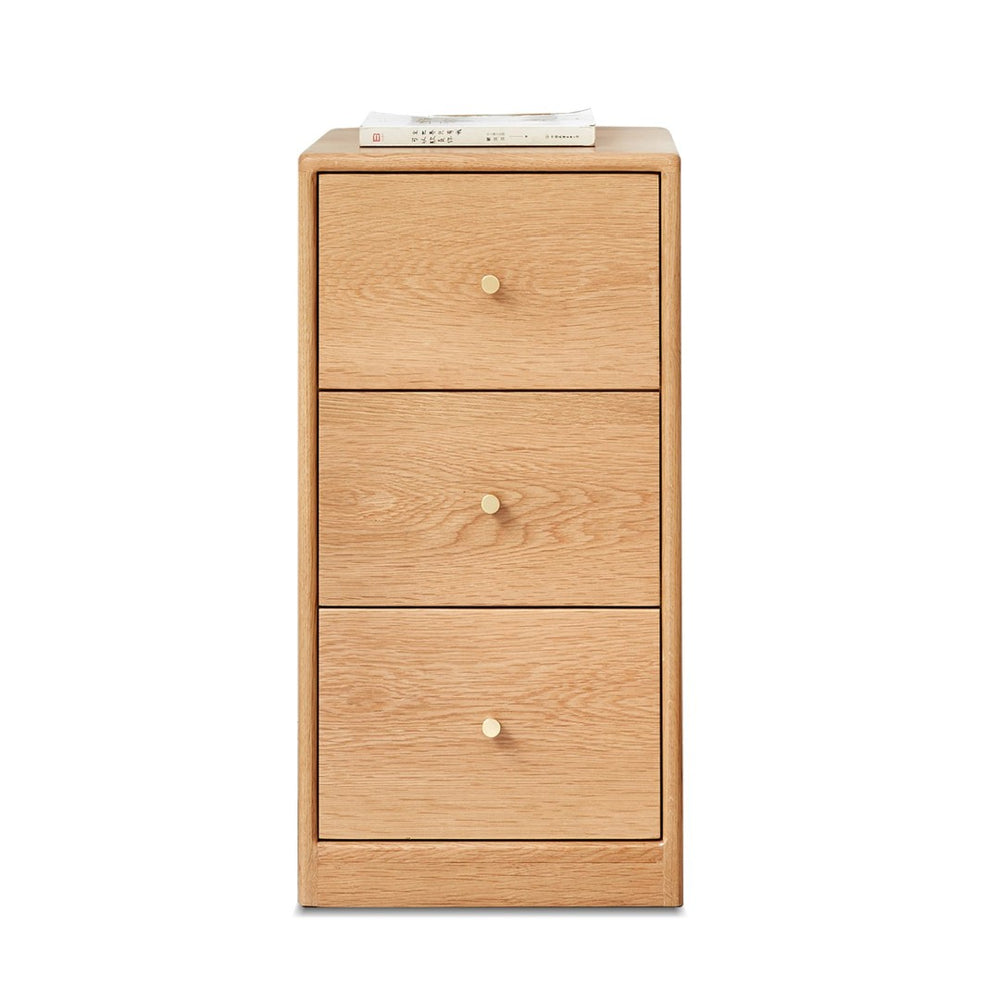 English Elm Solid Oak Cabinet with Brass Hardware Modular Nightstand or Living Room Storage W128373062