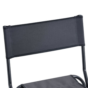 English Elm 4-piece Folding Camp Chair Set with Oxford Cloth Seat and Built-in Storage Pocket W24172222