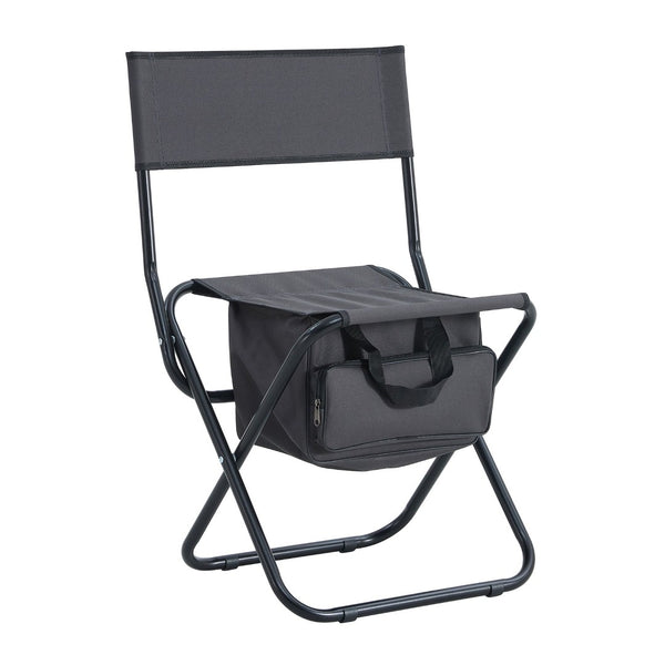 English Elm 4-piece Folding Camp Chair Set with Oxford Cloth Seat and Built-in Storage Pocket W24172222