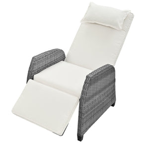 English Elm U_style Outdoor Hdpe Rattan Two Person Lounge Set with Tempered Glass Coffee Table WY000325AAA