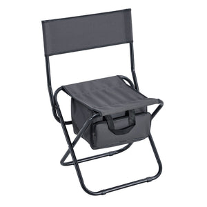 English Elm 4-piece Folding Camp Chair Set with Oxford Cloth Seat and Built-in Storage Pocket W24172222