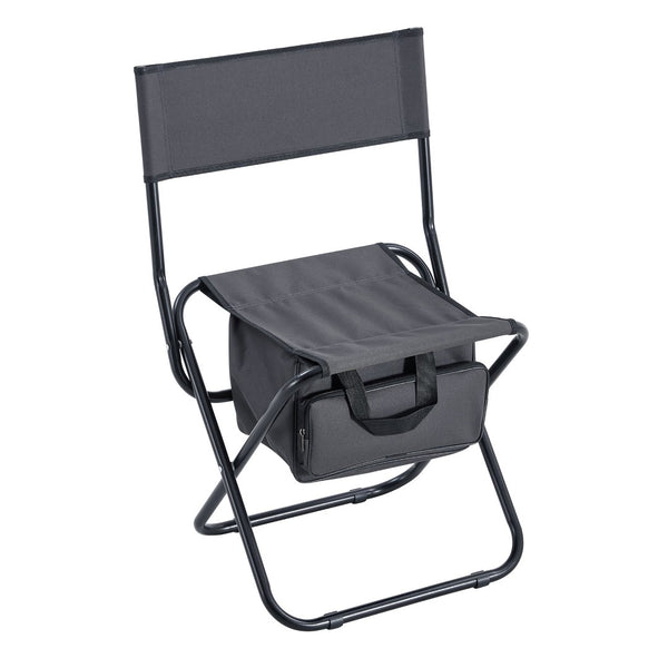 English Elm 4-piece Folding Camp Chair Set with Oxford Cloth Seat and Built-in Storage Pocket W24172222