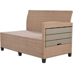 English Elm Tomax Outdoor Pe Wicker Sectional Set Seats 7 with Dining Table and Side Tables N717S100006D