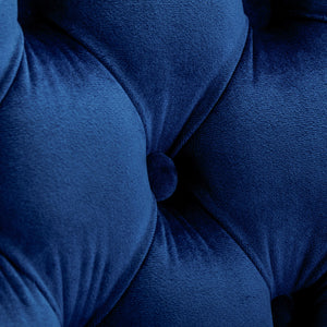 English Elm A&A Velvet Swivel Barstool with Back, Adjustable 25–33" Height, Tufted Upholstery & Chrome Base W114383664 W114383664