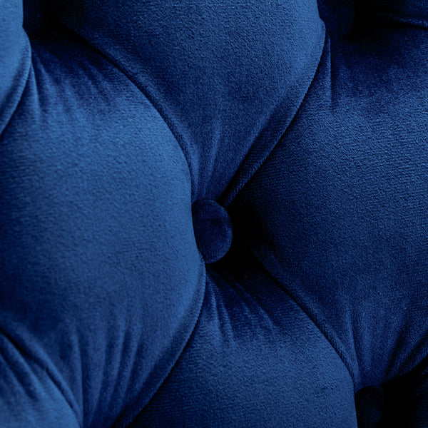 English Elm A&A Velvet Swivel Barstool with Back, Adjustable 25–33" Height, Tufted Upholstery & Chrome Base W114383664 W114383664