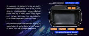 English Elm 50L Smart Motion Trash Can with Silent Slow-Close Lid, 50L/13.2Gal Stainless Steel Sensor Bin W155073165