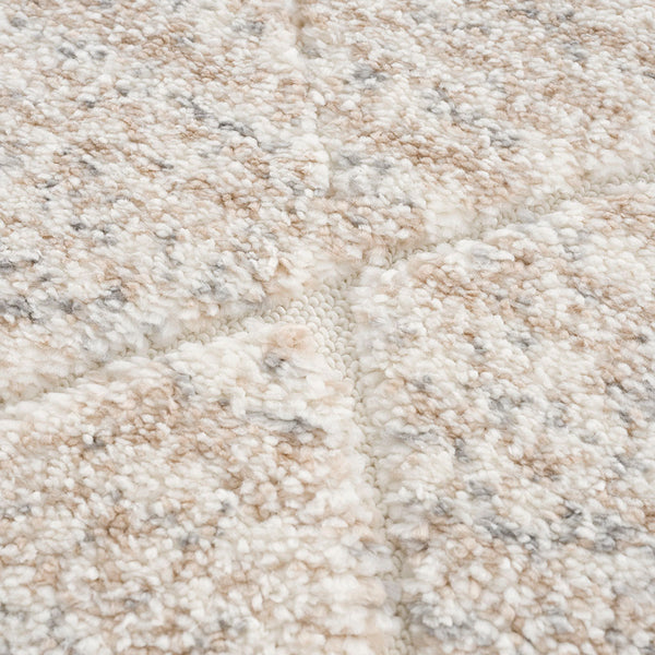 English Elm Talas Plush Trellis Shag Area Rug in Cream - High-Pile Diamond Pattern, Tassels, Nonslip, OEKO-TEX B03599882