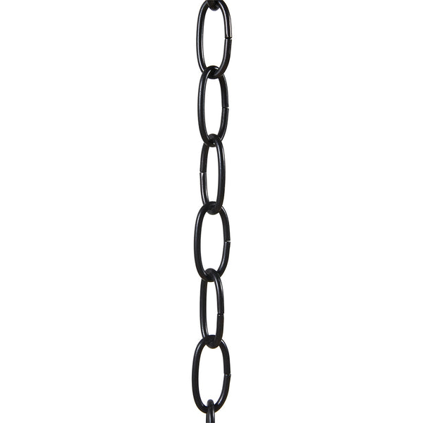 English Elm Farmhouse INK+IVY Adele Metal Pendant Light with 3-Glow Wood-Grain Frame, Black Chain Accent, 50.5" B03596561