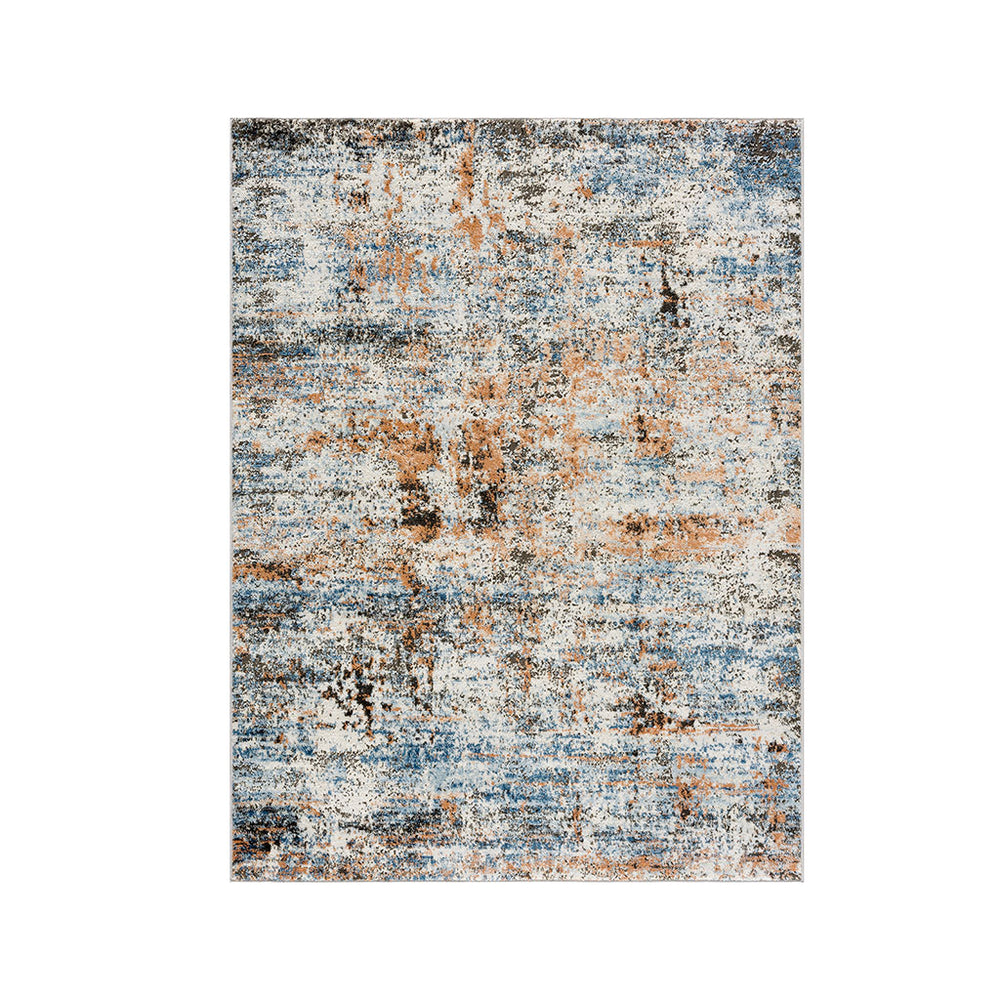English Elm Abstract Abstract Area Rug Madison Park Newport Multicolor 6x9 Modern Cut Pile Non-Slip Latex Backing Durable Home Decor B03597932