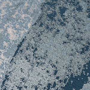 English Elm Abstract Grace Abstract Wave Area Rug - Modern Blue Cut-Pile 5x7, Non-Slip Latex Backing, Durable Machine-Woven B03597940