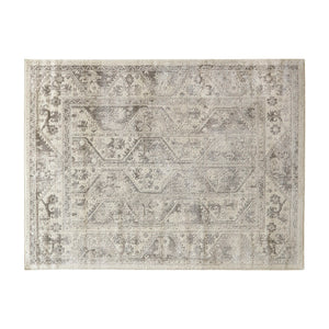English Elm Tiled Madison Park Dakota Tile Border Area Rug, 8x10 Beige Cream Geometric Medium Pile, Non-Slip B03597920