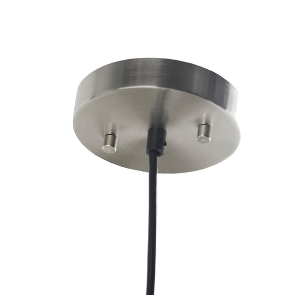 English Elm Elm Smoke-Glass Bell Pendant Light with Antique Brass Canopy, Farmhouse Kitchen Island Accent B03595701