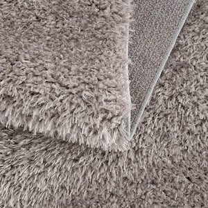 English Elm Super Soft Camdyn Polyester Shag Area Rug 5x7 Grey High-Pile Non-Slip Plush Modern Accent Carpet B03597949