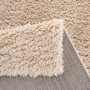English Elm Super Plush Polyester Shag Area Rug with High Pile, Non-Slip Latex Backing, Easy Vacuum Care, Chic Texture Cream 78.74 L x 6.69 W x 6.69 H B03597946
