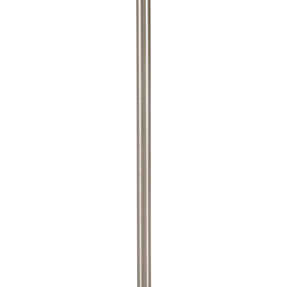 English Elm 5-Light Presidio Chandelier with White Tapered Drum Shade, Silver Iron Frame, Tiltable Elegant Lighting B03599267