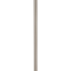 English Elm 5-Light Presidio Chandelier with White Tapered Drum Shade, Silver Iron Frame, Tiltable Elegant Lighting B03599267