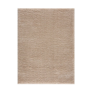 English Elm Super Plush Polyester Shag Area Rug with High Pile, Non-Slip Latex Backing, Easy Vacuum Care, Chic Texture Cream 62.99 L x 5.91 W x 5.91 H B03597945