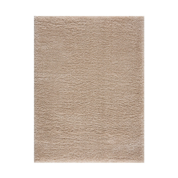 English Elm Super Plush Polyester Shag Area Rug with High Pile, Non-Slip Latex Backing, Easy Vacuum Care, Chic Texture Cream 62.99 L x 5.91 W x 5.91 H B03597945