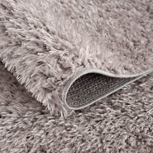 English Elm Super Plush Polyester Shag Area Rug with High Pile, Non-Slip Latex Backing, Easy Vacuum Care, Chic Texture Grey 47.24 L x 5.12 W x 5.12 H B03597948