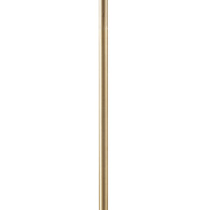 English Elm Angular Hampton Hill Aster Arched Metal Floor Lamp with Linen Drum Shade, Gold Base, Soft Warm Glow B03595708