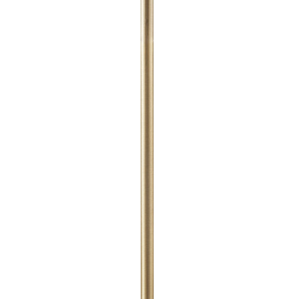 English Elm Angular Hampton Hill Aster Arched Metal Floor Lamp with Linen Drum Shade, Gold Base, Soft Warm Glow B03595708
