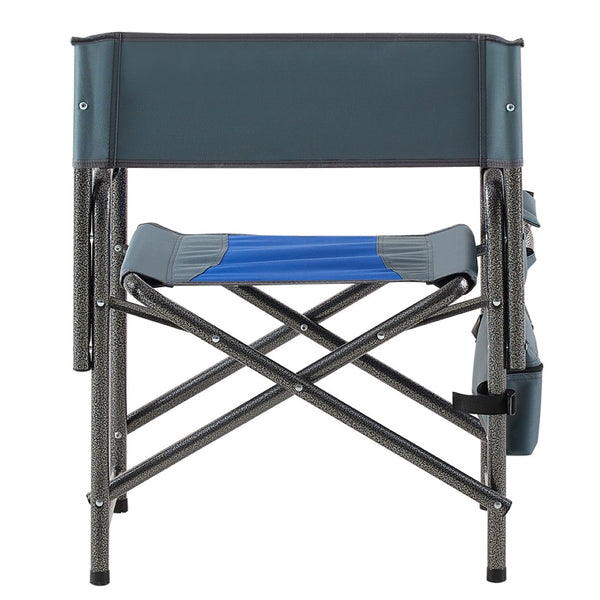 English Elm 2-piece Padded Directors Folding Chairs Steel Frame Oxford Cloth Outdoor Camping Set W24178768
