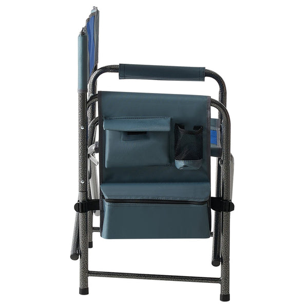 English Elm 2-piece Padded Directors Folding Chairs Steel Frame Oxford Cloth Outdoor Camping Set W24178769