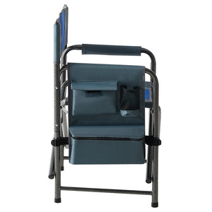English Elm 2-piece Padded Directors Folding Chairs Steel Frame Oxford Cloth Outdoor Camping Set W24178768