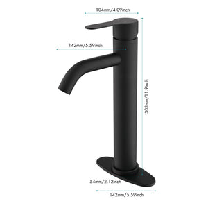 English Elm Bathroom Stainless Steel Single Handle Deck Mount Faucet for Vanity and Rv Use W127264939