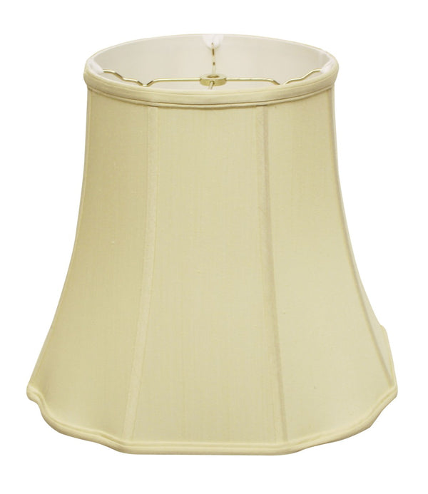 English Elm Fancy Octagonal Shantung Fabric Table Lamp Shade Architectural Tailored Washer Fitter Antique White B075101514
