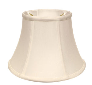 English Elm Slant Drum Shantung Fabric Lampshade Washer Fitter Softback for Floor or Buffet Lamps White B075101417