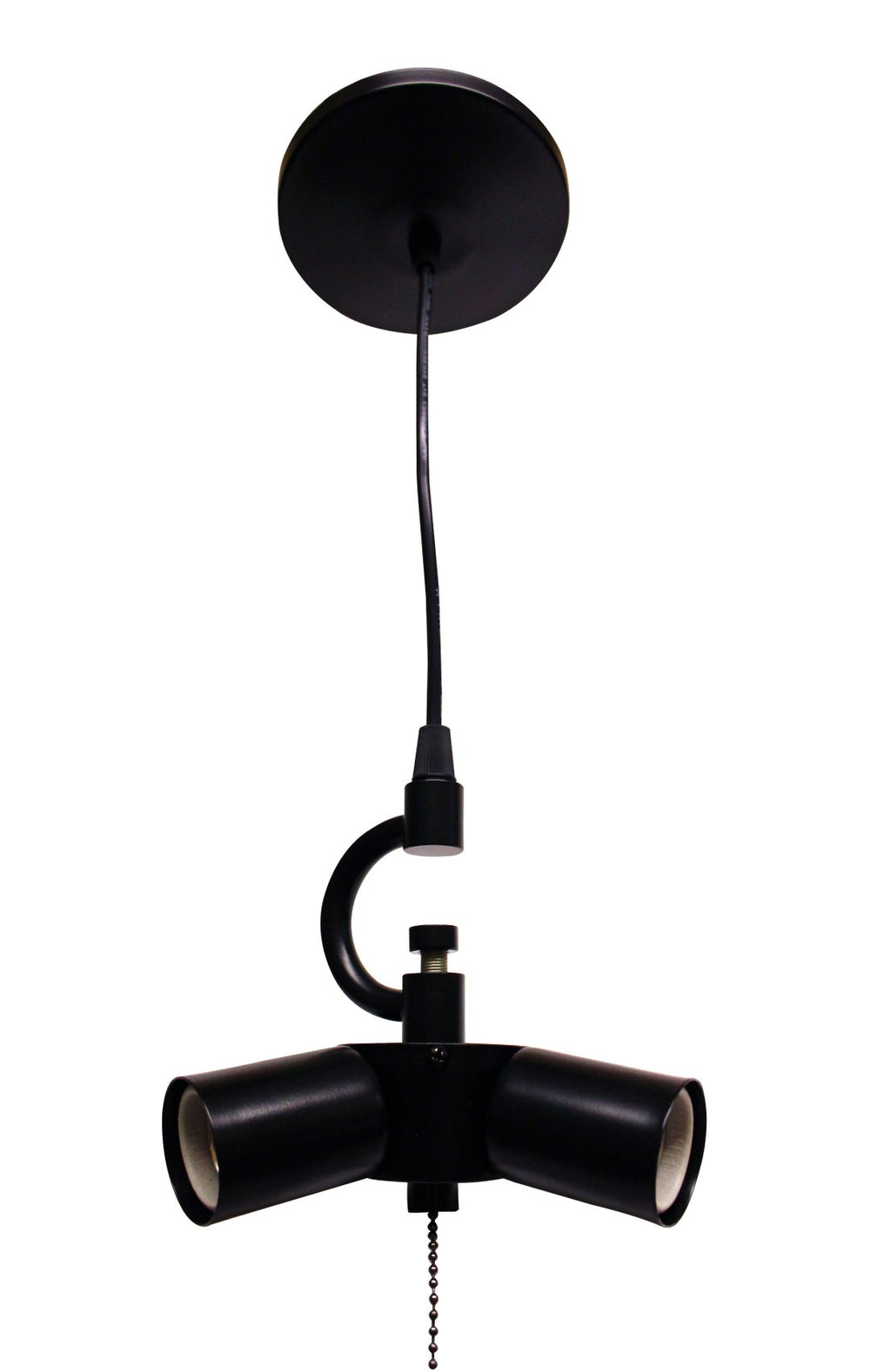 English Elm Satin Black Three Light Pendant Fixture Vintage Industrial Fabric Cord Kitchen Island B075101360