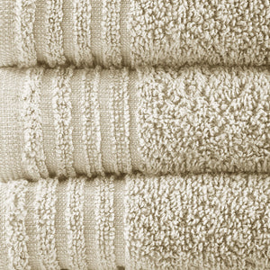 English Elm 100% Cotton 12-Piece Quick Dry Bath Towel Set - Ultra Fresh Antimicrobial, OEKO-TEX Certified Comfort B03595011