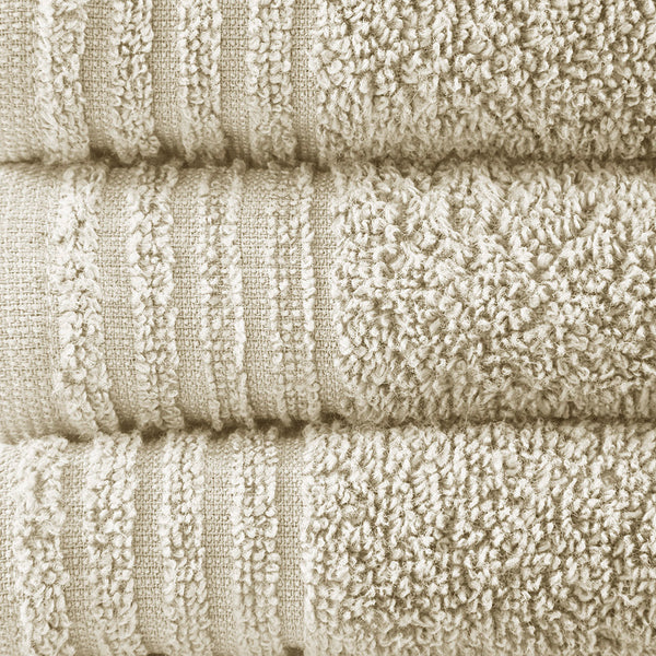 English Elm 100% Cotton 12-Piece Quick Dry Bath Towel Set - Ultra Fresh Antimicrobial, OEKO-TEX Certified Comfort B03595011