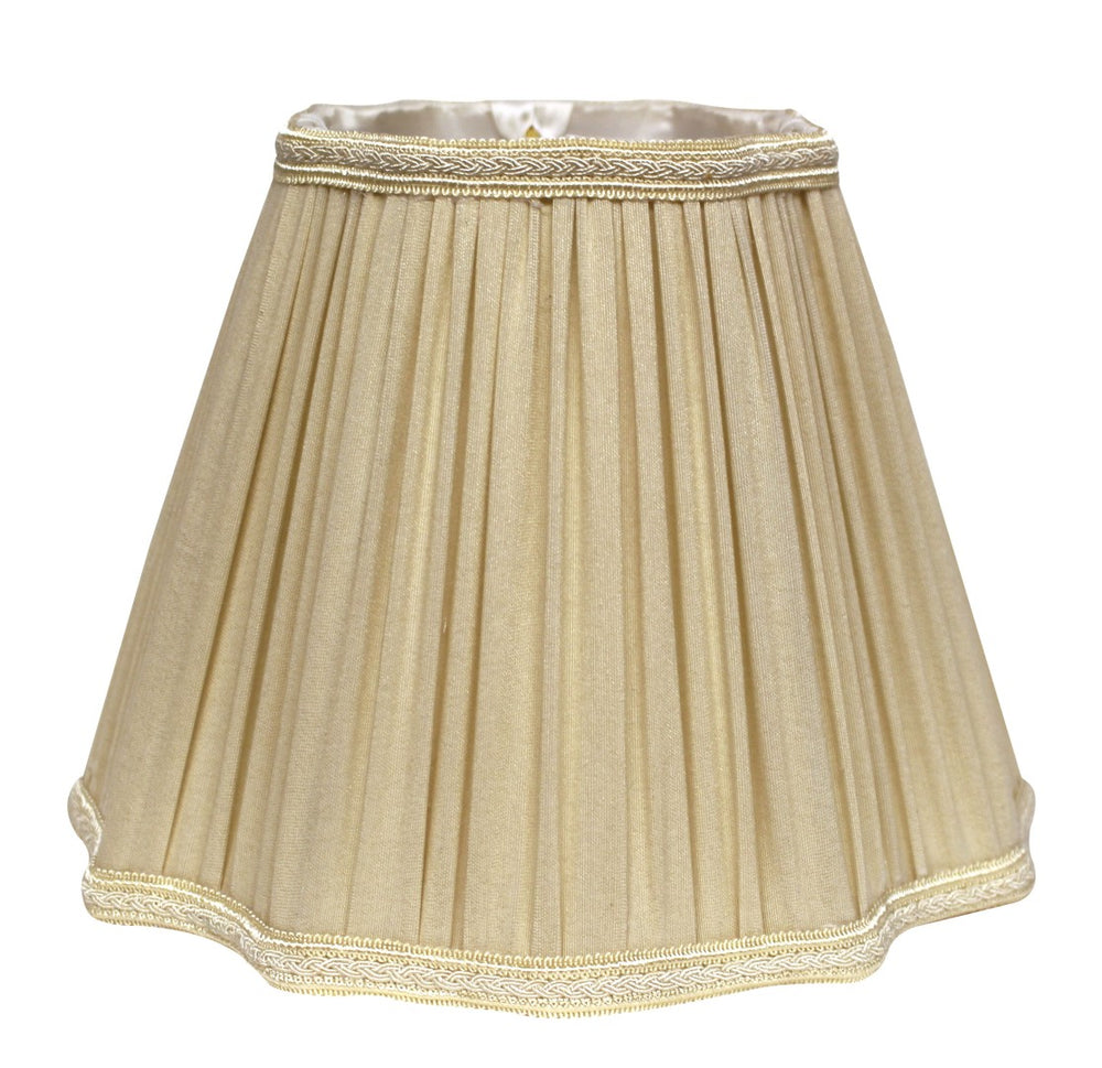 English Elm Slant Pleated Shantung Silk Lampshade Washer Fitter Warm Diffused Glow Formal Decor B075101238