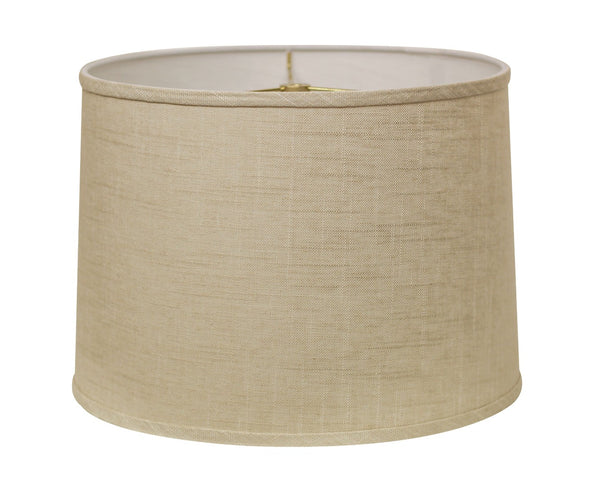 English Elm Slant Retro Linen Drum Lampshade Stonewash Finish for Table and Arc Floor Lamps B075101374