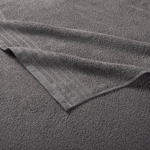 English Elm 100% Cotton 12-Piece Quick Dry Bath Towel Set - Ultra Fresh Antimicrobial, OEKO‑TEX Certified Comfort Grey 13.5 L x 9.5 W x 7.5 H B03595009