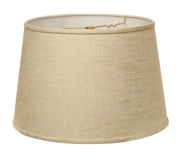 English Elm Slant Modified Empire Linen Hardback Shade with Warm Stonewash Finish for Table Lamps B075101406