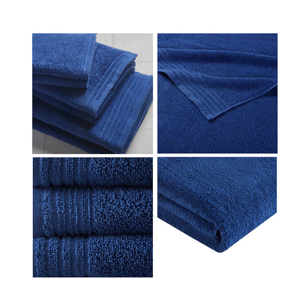 English Elm 100% Cotton 12-Piece Quick Dry Bath Towel Set - Ultra Fresh Antimicrobial, OEKO-TEX Certified Comfort B03595010