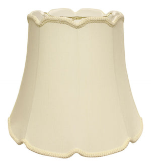 English Elm Slant Empire Shantung Softback Lampshade Warm Egg Tone with V-notch Washer Fitter B075101527