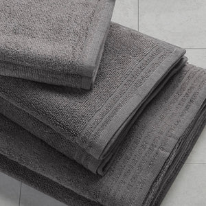 English Elm 100% Cotton 12-Piece Quick Dry Bath Towel Set - Ultra Fresh Antimicrobial, OEKO‑TEX Certified Comfort Grey 13.5 L x 9.5 W x 7.5 H B03595009