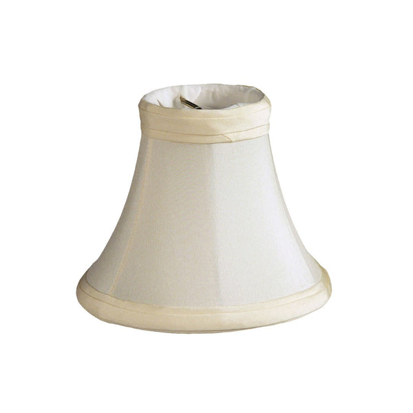 English Elm Slant Shantung Silk Flame Clip Chandelier Shades Set of 6 Softback Oyster B075101714