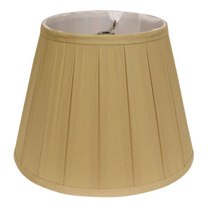English Elm Slant Shantung Silk Box Pleat Lampshade Washer Fitter Warm Amber Glow Tailored B075101270