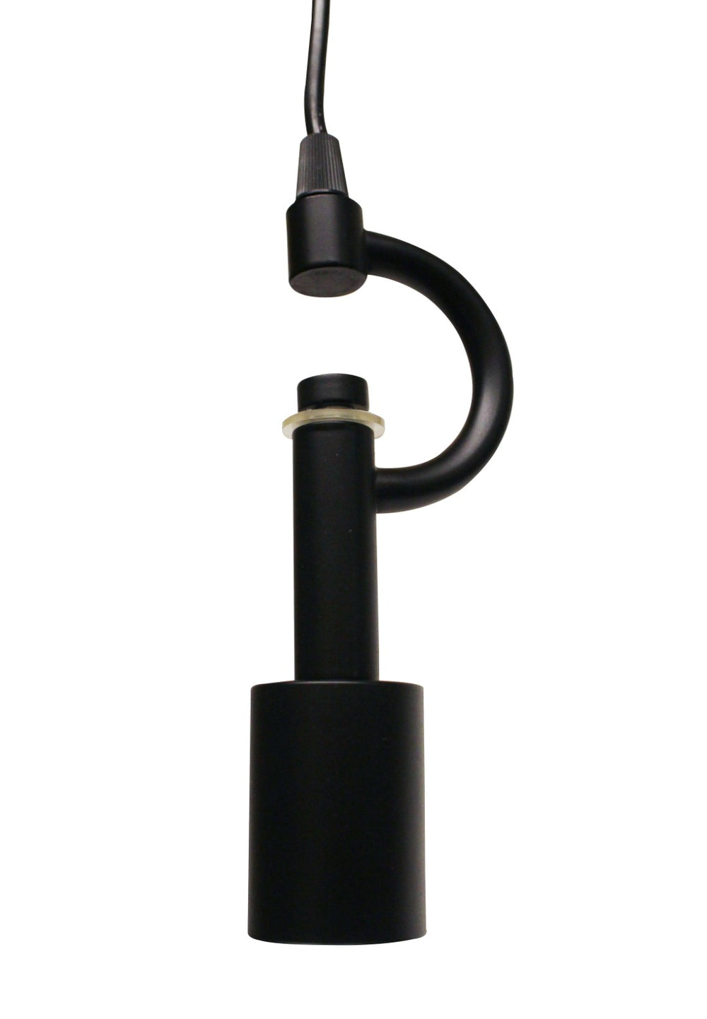 English Elm Satin Black Three Light Pendant Kit Woven Fabric Cord Vintage Industrial Ceiling Fixture B075101359