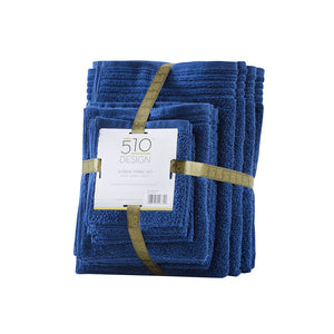 English Elm 100% Cotton 12-Piece Quick Dry Bath Towel Set - Ultra Fresh Antimicrobial, OEKO-TEX Certified Comfort B03595010