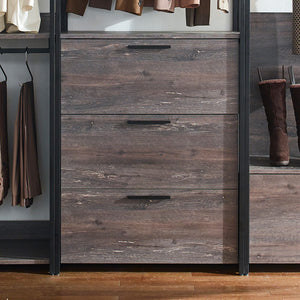 English Elm Monica Walk-In Closet System: Eco-Friendly, Modular Design With Extra-Deep Storage For Your Space! B040S00058